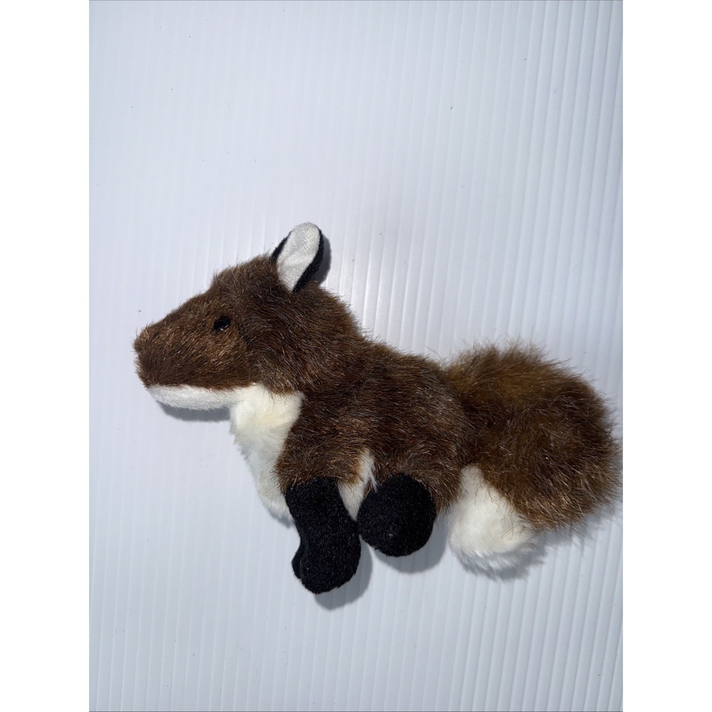 Folkmanis Mini Fox‎ Finger Puppet Plush Stuffed Animal Lifelike Realistic Toy 6"
